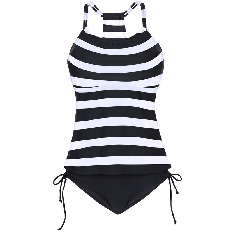 Striped Print Sexy Split Bikini — mode femme
