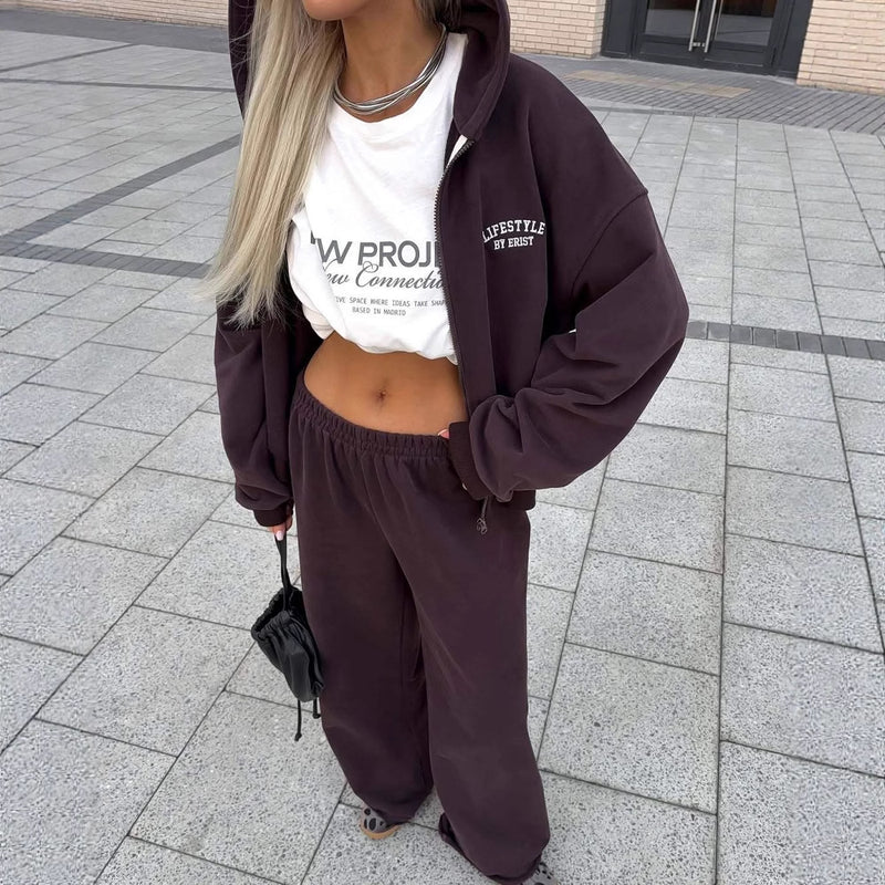 Ensemble Two-Piece Casual Chic - Sweat à Capuche & Pantalon Large