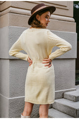 Knitted slim dress — livraison gratuite