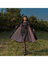 Robe Satin Slim Vintage Style Audrey Hepburn – Élégance Rétro