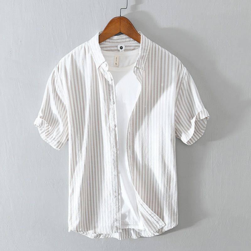 Chemise Cardigan Coton Sans Repassage — VELORA