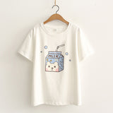 Printed Short-sleeved T-shirt Women Loose Casual Half-sleeve — livraison gratuite