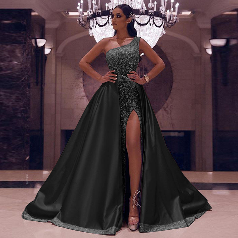 Robe Soirée Asymétrique Une Épaule - Élégance Intemporelle