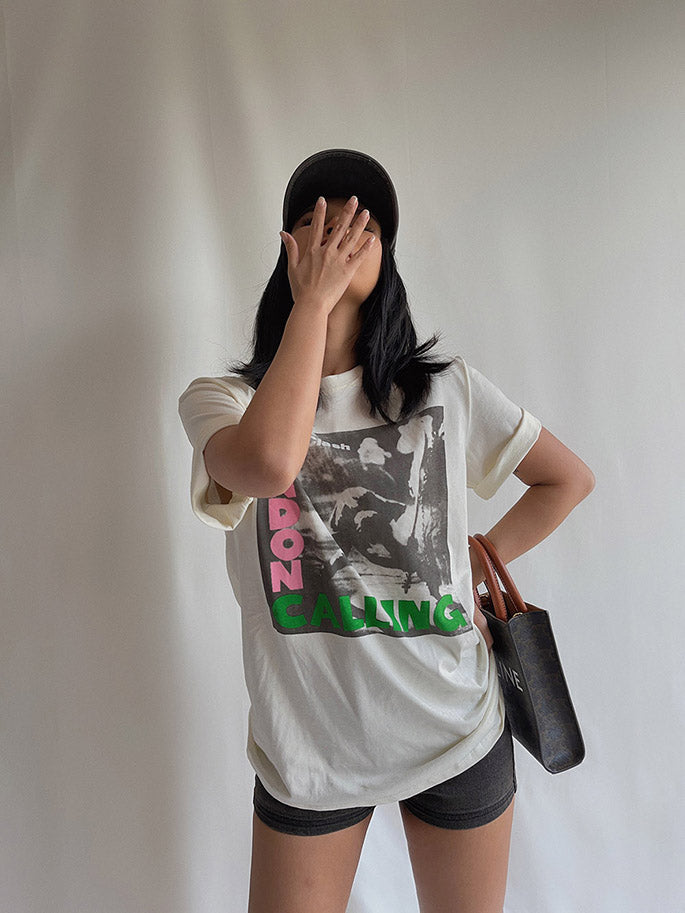 Washed Coton Ample T-Chemise - Punk Rock Attitude