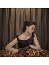 Robe Satin Slim Vintage Style Audrey Hepburn – Élégance Rétro