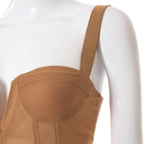 Women's Fashion Mesh Sheer Cropped Top — mode femme