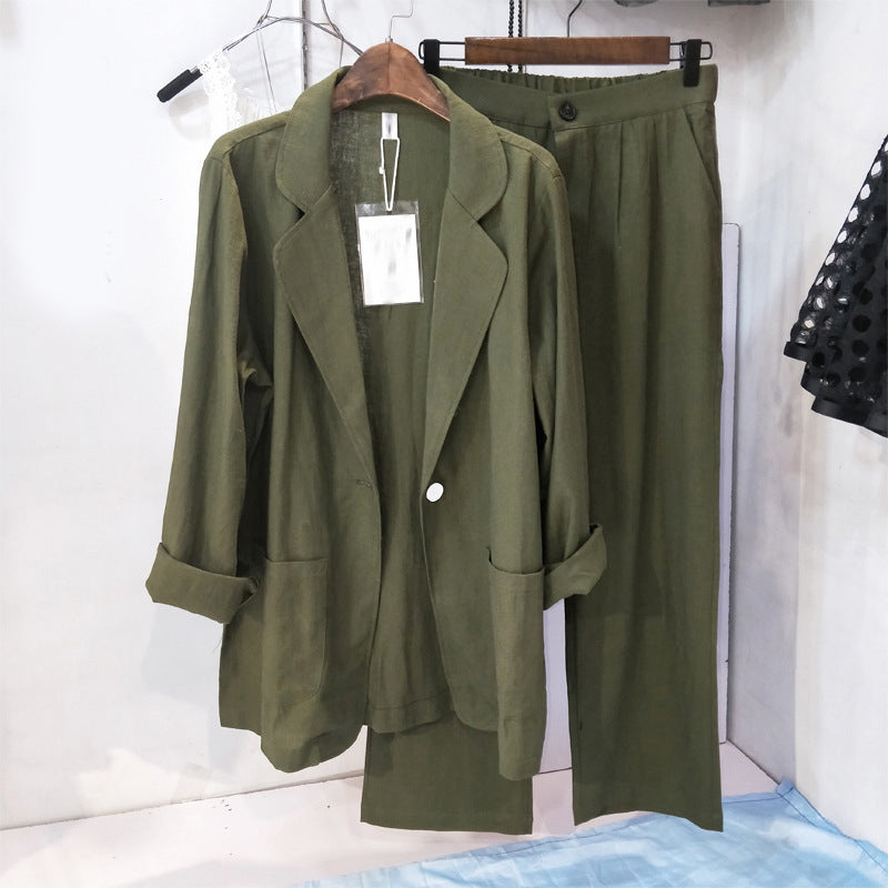 Pantalon Cropped Wide Leg Lin - Élégance Décontractée