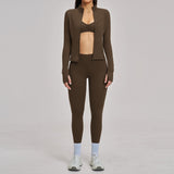 Ensemble Casual Zippé – Confort & Style Féminin Moderne