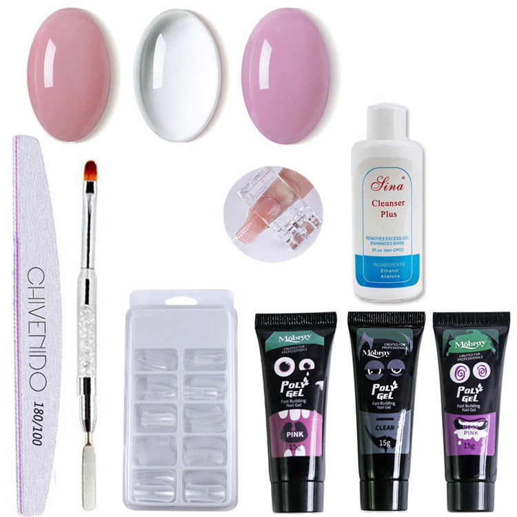 Nail Art Uni Extension Glue Set - Formule Professionnelle Premium