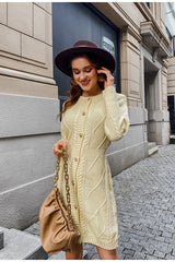 Knitted slim dress — mode femme
