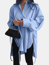 Chemise Femme Asymétrique Lacets — VELORA