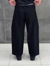Pantalon Cropped Black 3D Tailored - Coupe Large Élégante