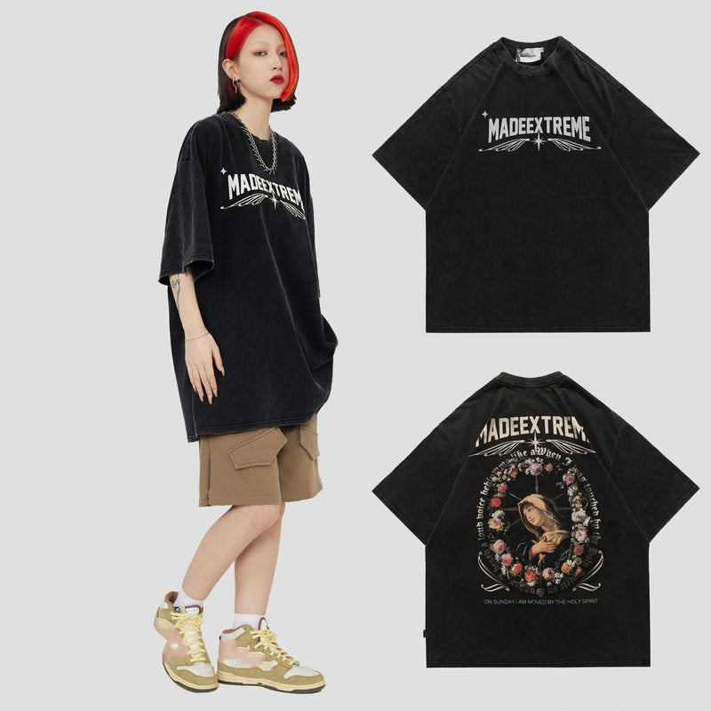 T-Shirt Street Retro Lettering - Élégance Urbaine Intemporelle