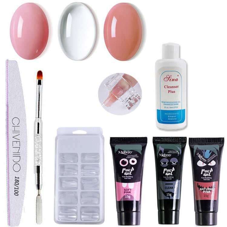 Nail Art Uni Extension Glue Set - Formule Professionnelle Premium