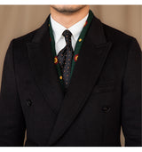 Veste Longue Col Montant Double Boutonnage – Chaleur Premium