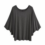 Idle Style Loose Large Silk Mask T-shirt Women's All-match S — boutique en ligne
