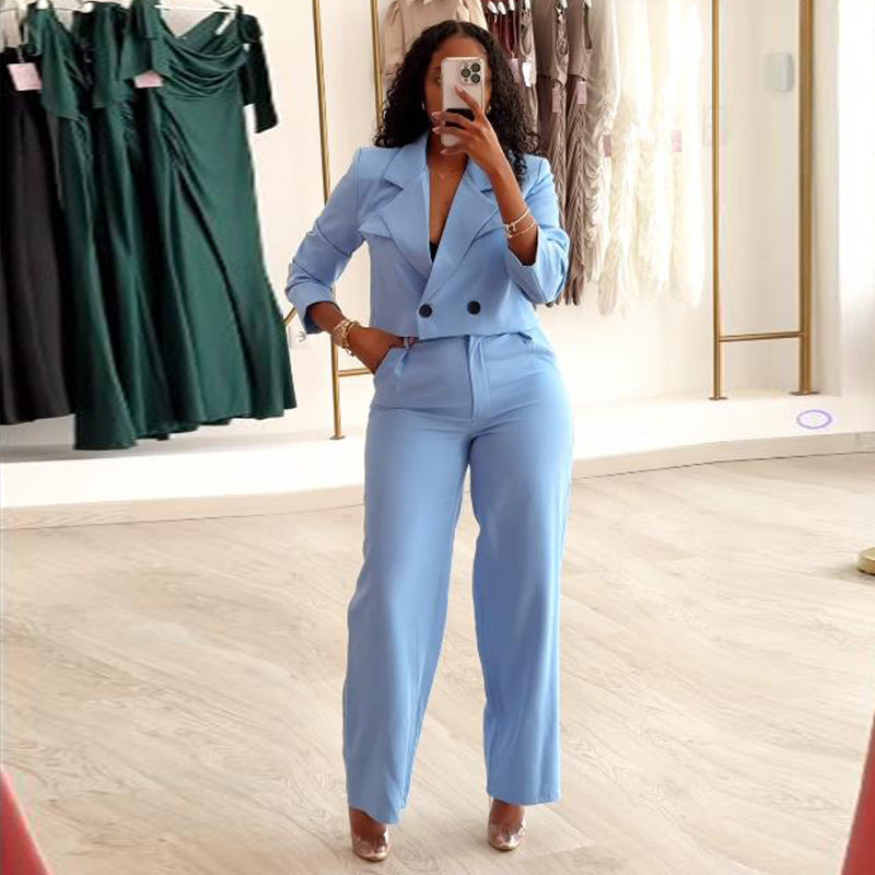 Ensemble Col Polo & Pantalon Large Casual – Allure Sportswear