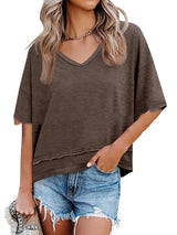 T-Shirt Premium Teinte Unie — mode femme