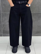 Pantalon Cropped Black 3D Tailored - Coupe Large Élégante