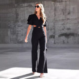 Women's Cowboy Siamese Wide Leg Trousers
