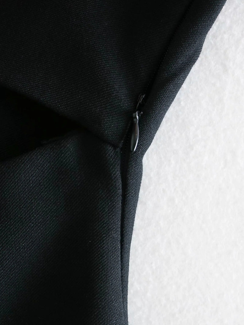 Fashion Hollow  Waist Long-sleeved Suit Dress Women — mode femme