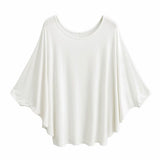 Idle Style Loose Large Silk Mask T-shirt Women's All-match S — mode femme