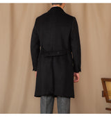 Veste Longue Col Montant Double Boutonnage – Chaleur Premium