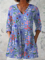 Female Creative Fish Pattern Vacation Style Dress — mode femme