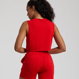 Women's Sleeveless Outdoor Running Fitness Sports Top Quick- — mode femme