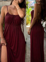 Robe Bretelles Cordon Loose – Légèreté Féminine