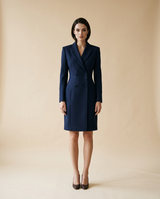 Robe Blazer Marine — face