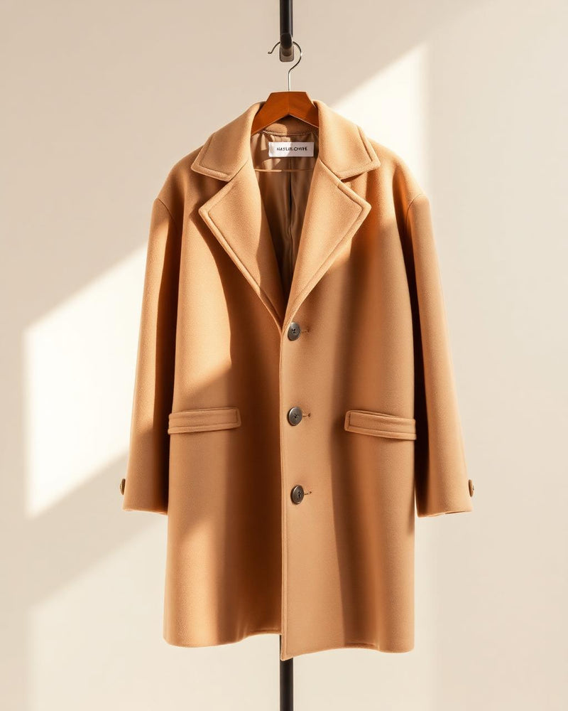 Manteau Camel cachemire oversize — Velora